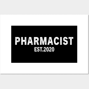 Pharmacist Est 2020 Graduation Gift Posters and Art